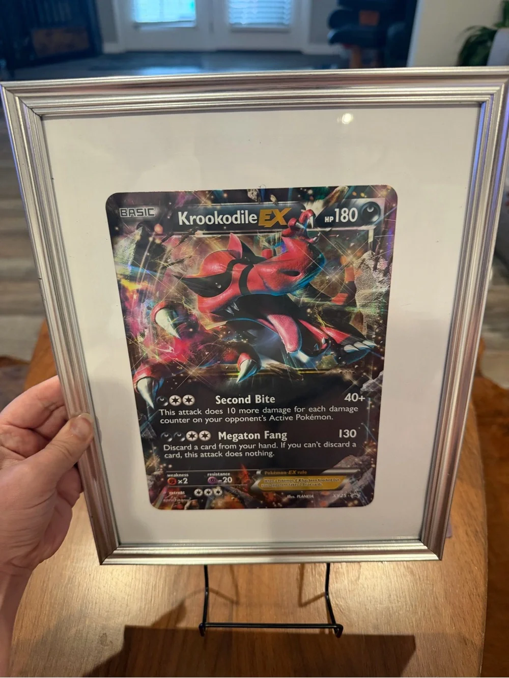 Pokemon Krookodile EX Holo Red Black Trading Card